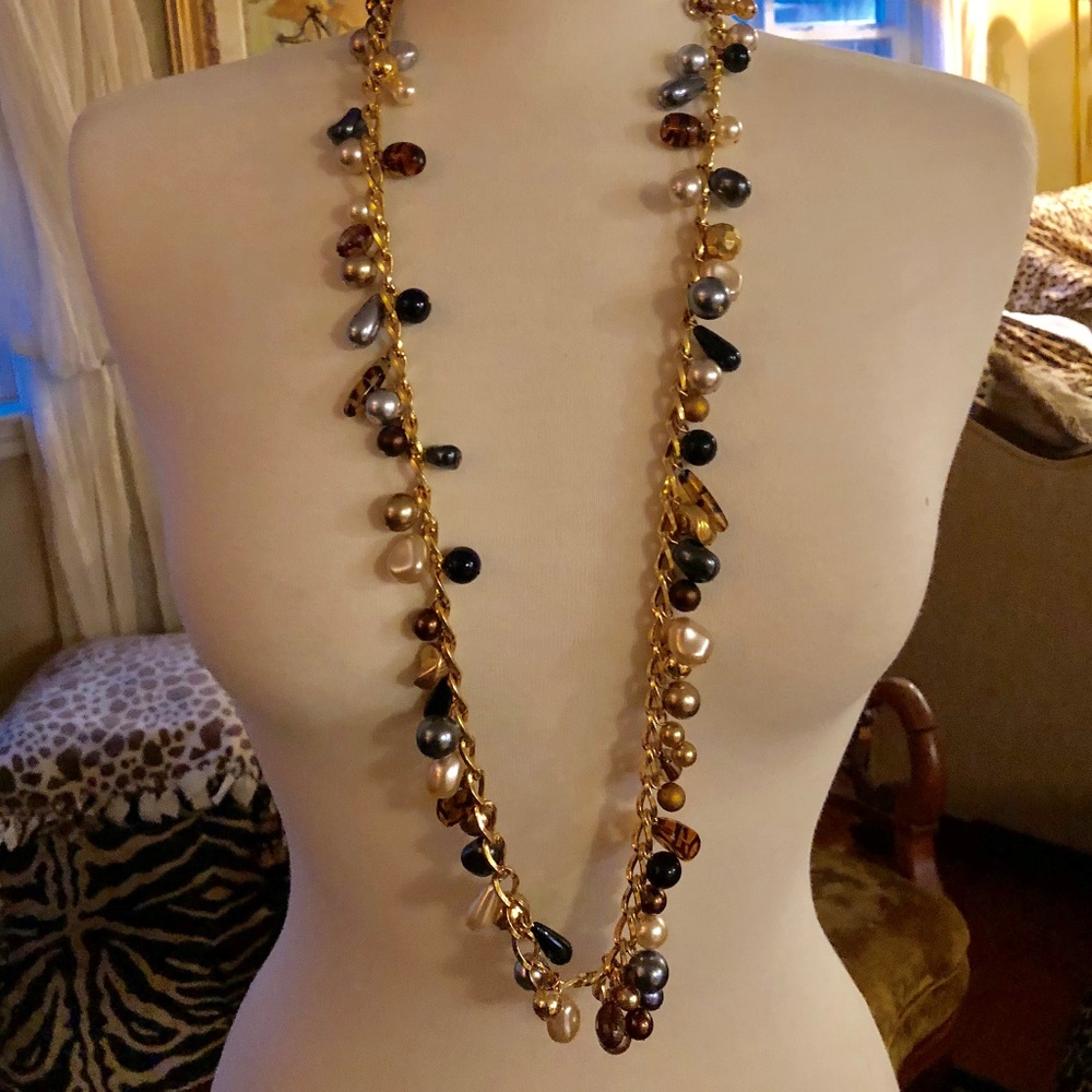 BEADED CHAIN BELT OR NECKLACE
